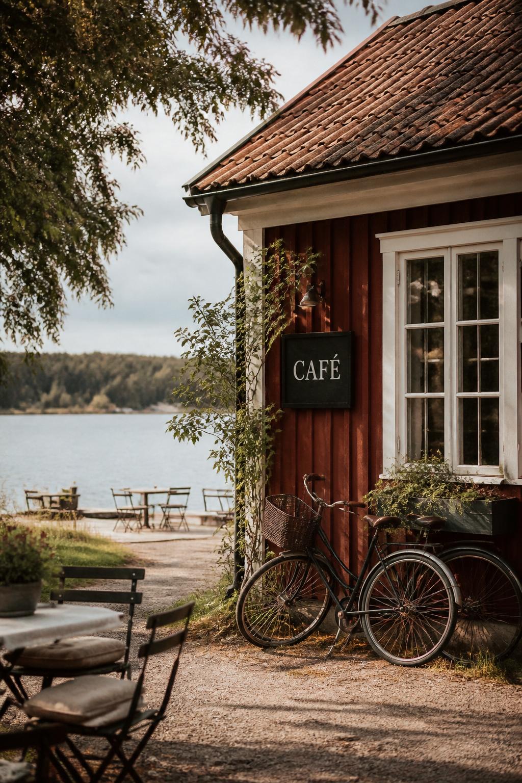 Naturnära café och besöksmål vid vattnet
