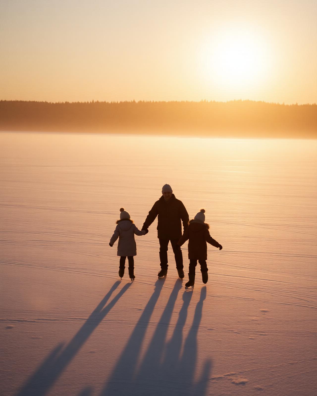 Skridskor på spegelis